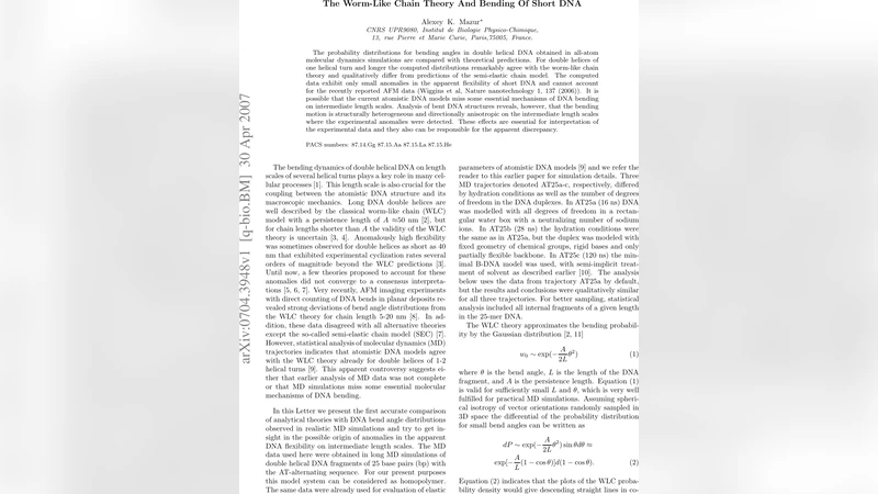 The Worm-Like Chain Theory And Bending Of Short DNA