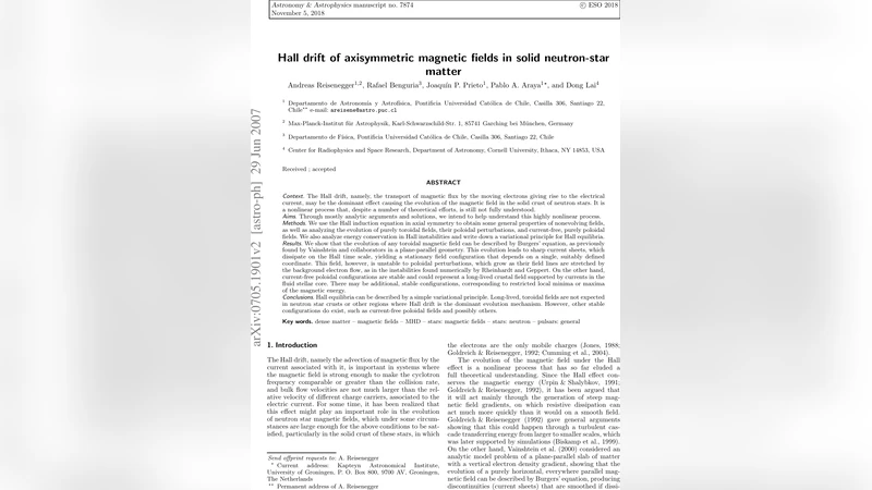 Hall drift of axisymmetric magnetic fields in solid neutron-star matter