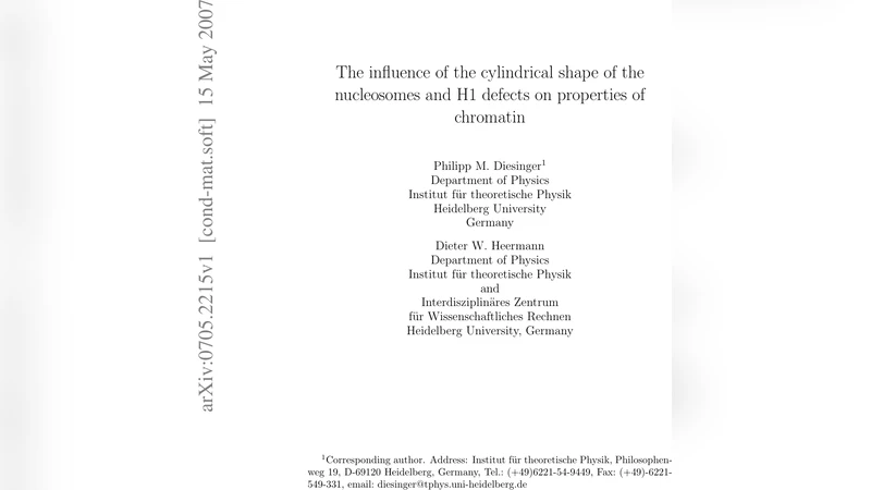 The influence of the cylindrical shape of the nucleosomes and H1 defects   on properties of chromatin