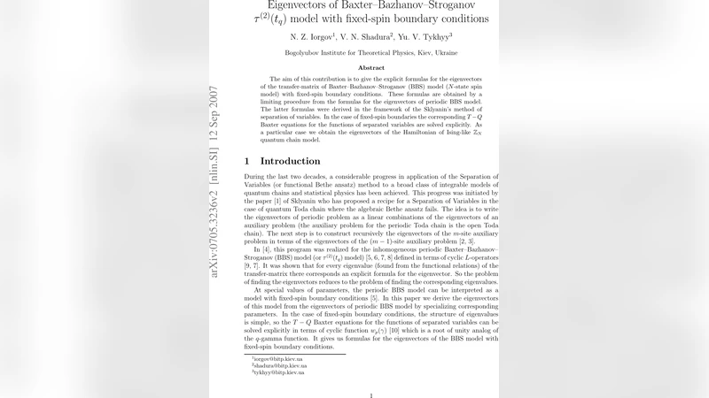 Eigenvectors of Baxter-Bazhanov-Stroganov tau^{(2)}(t_q) model with   fixed-spin boundary conditions