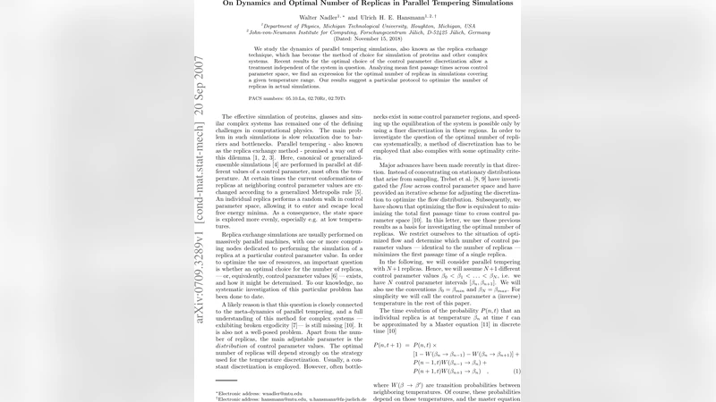On Dynamics and Optimal Number of Replicas in Parallel Tempering   Simulations