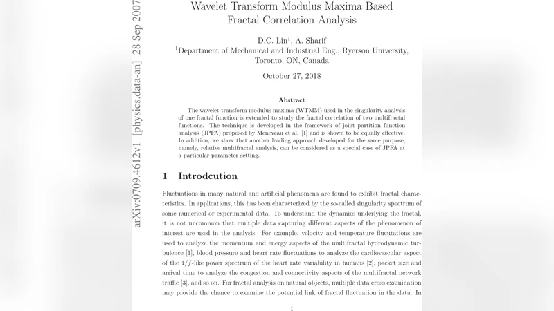 Wavelet transform modulus maxima based fractal correlation analysis