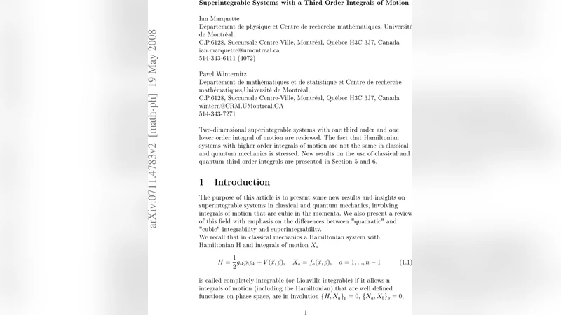 Superintegrable Systems with a Third Order Integrals of Motion