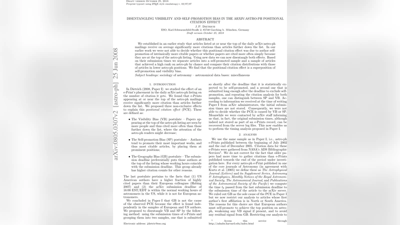 Disentangling Visibility and Self-Promotion Bias in the arXiv:astro-ph   Positional Citation Effect
