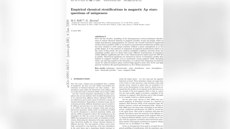 Empirical chemical stratifications in magnetic Ap stars: questions of   uniqueness