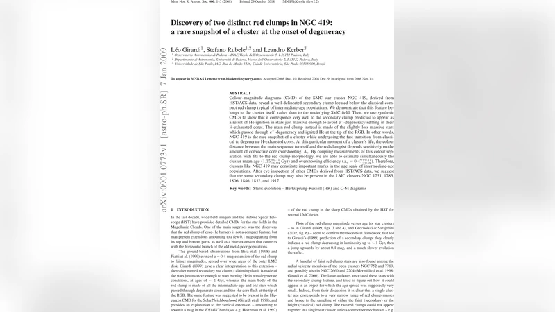Discovery of two distinct red clumps in NGC419: a rare snapshot of a   cluster at the onset of degeneracy