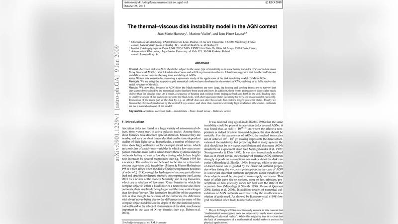The thermal-viscous disk instability model in the AGN context