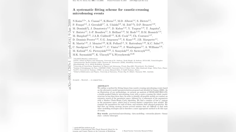 A systematic fitting scheme for caustic-crossing microlensing events