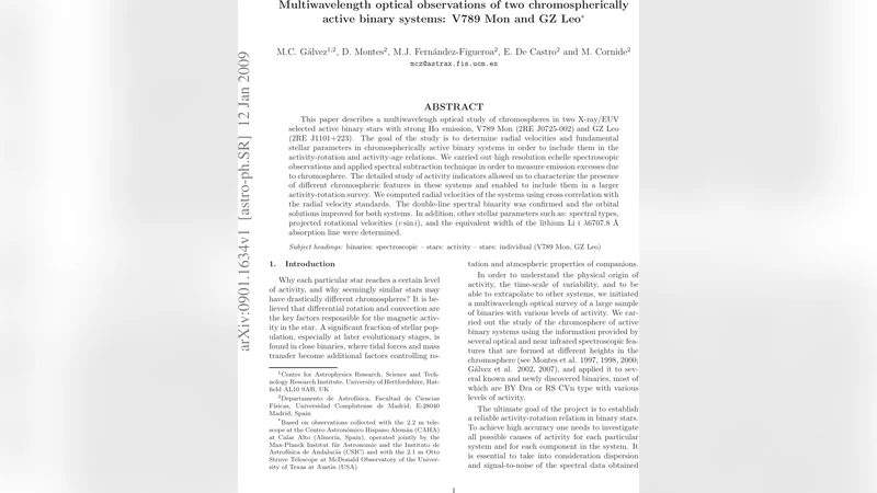 Multiwavelength optical observations of two chromospherically active   binary systems: V789 Mon and GZ Leo