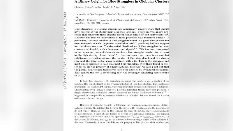 A Binary Origin for Blue Stragglers in Globular Clusters