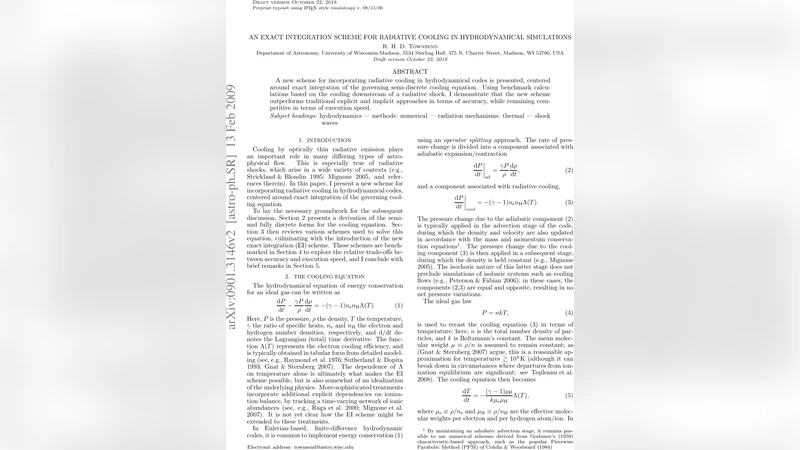 An Exact Integration Scheme for Radiative Cooling in Hydrodynamical   Simulations