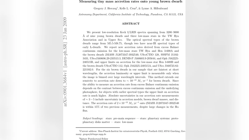 Measuring tiny mass accretion rates onto young brown dwarfs