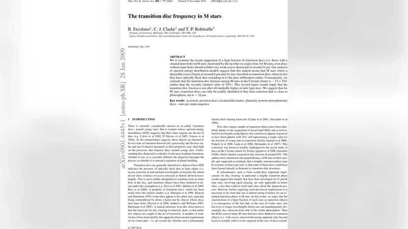 The transition disc frequency in M stars