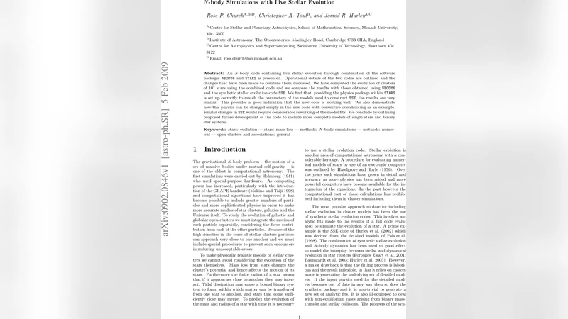 N-body Simulations with Live Stellar Evolution