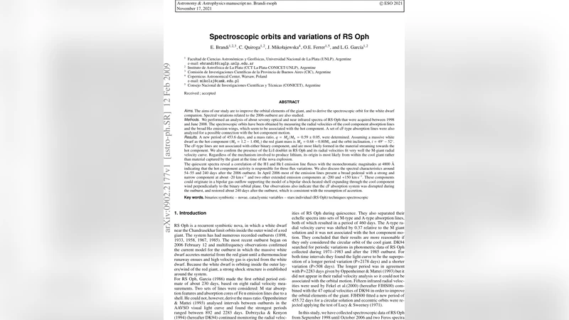 Spectroscopic orbits and variations of RS Oph