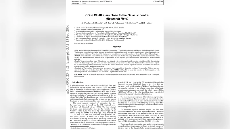 CO in OH/IR stars close to the Galactic centre