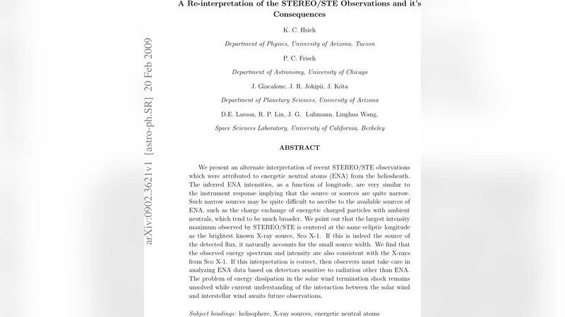 A Re-interpretation of the STEREO/STE Observations and its Consequences