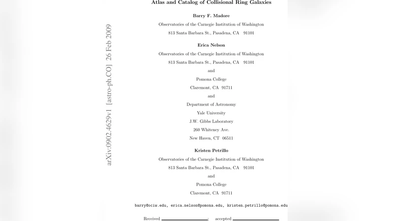 Atlas and Catalog of Collisional Ring Galaxies