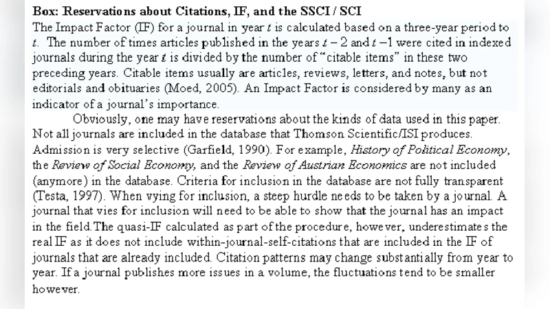 Journals as constituents of scientific discourse: economic heterodoxy