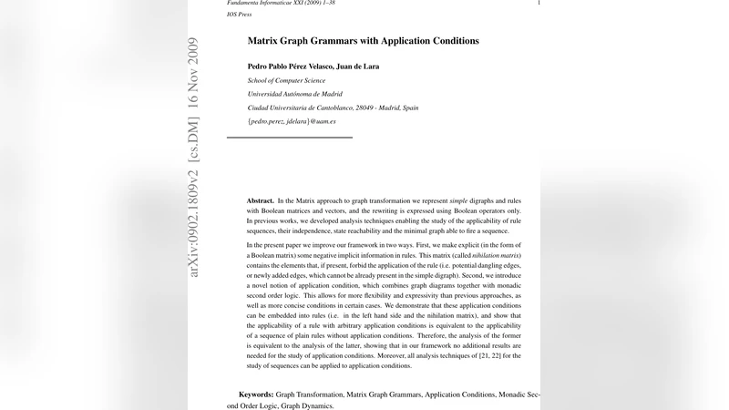 Matrix Graph Grammars with Application Conditions