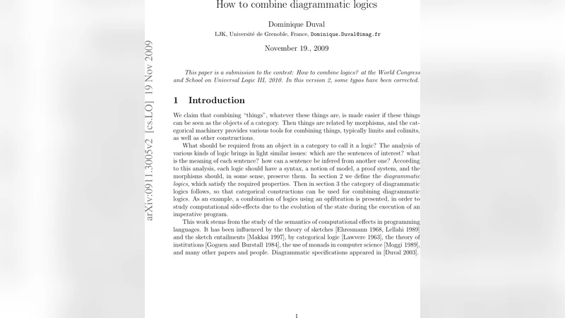 How to combine diagrammatic logics