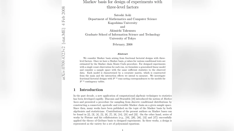Markov basis for design of experiments with three-level factors