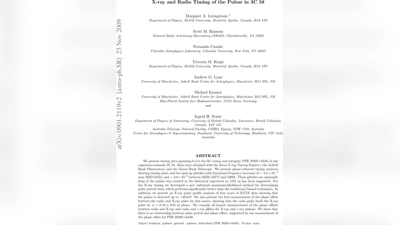 X-ray and Radio Timing of the Pulsar in 3C 58