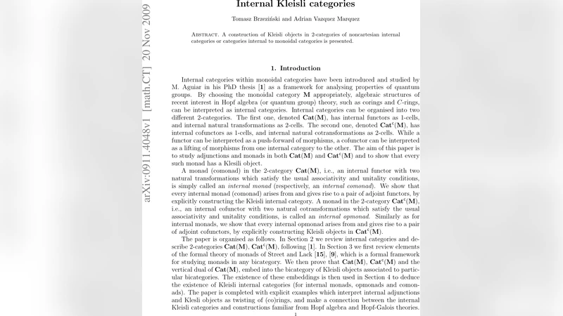 Internal Kleisli categories