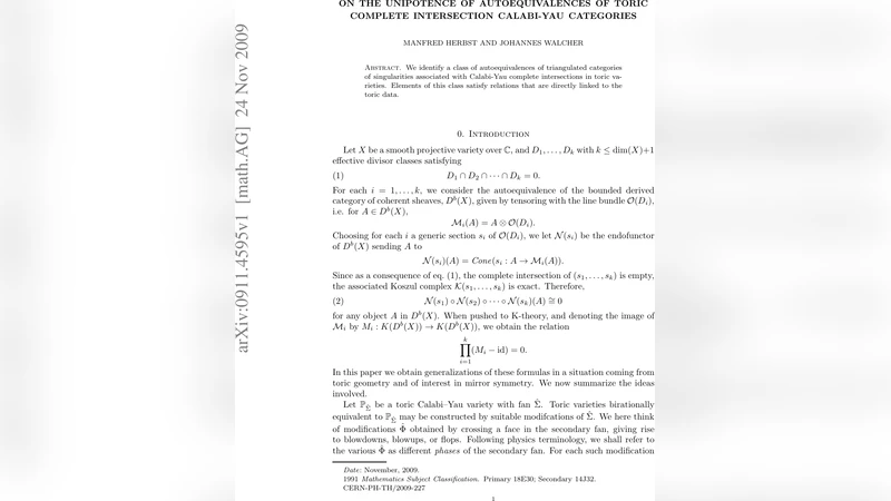 On the unipotence of autoequivalences of toric complete intersection   Calabi-Yau categories