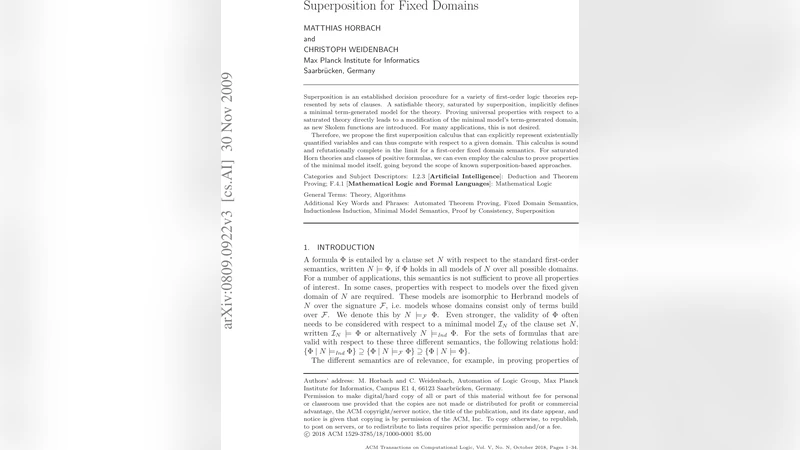 Superposition for Fixed Domains
