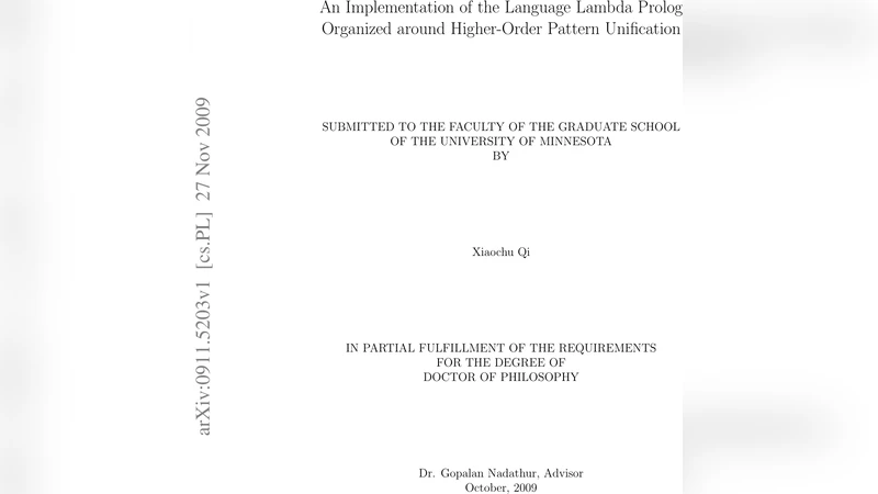 An Implementation of the Language Lambda Prolog Organized around   Higher-Order Pattern Unification