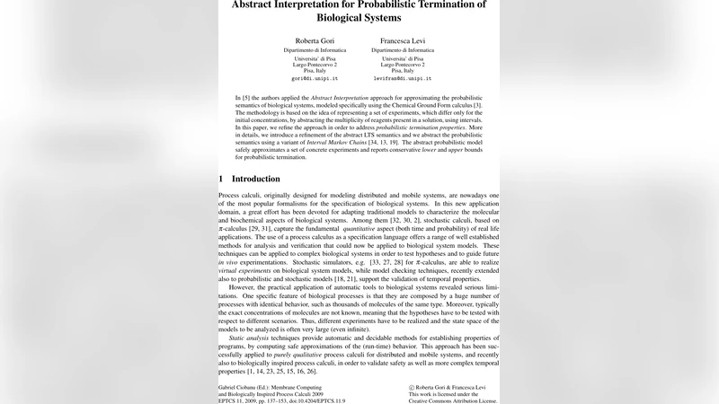 Abstract Interpretation for Probabilistic Termination of Biological   Systems