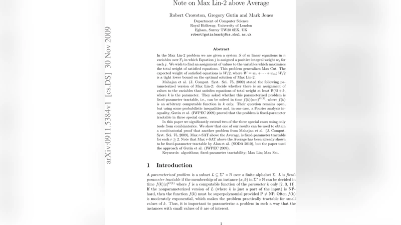 Note on Max Lin-2 above Average