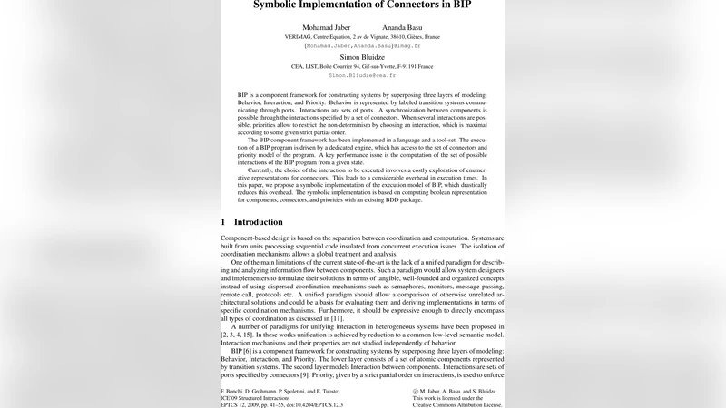 Symbolic Implementation of Connectors in BIP