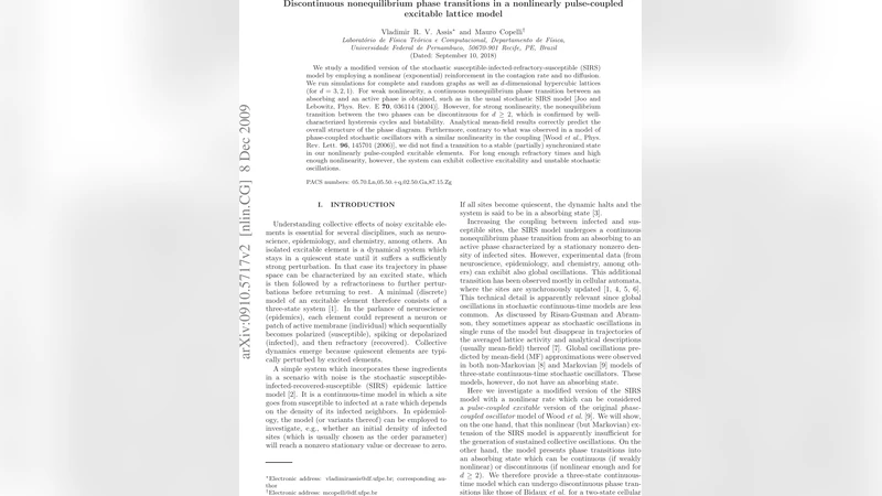 Discontinuous nonequilibrium phase transitions in a nonlinearly   pulse-coupled excitable lattice model