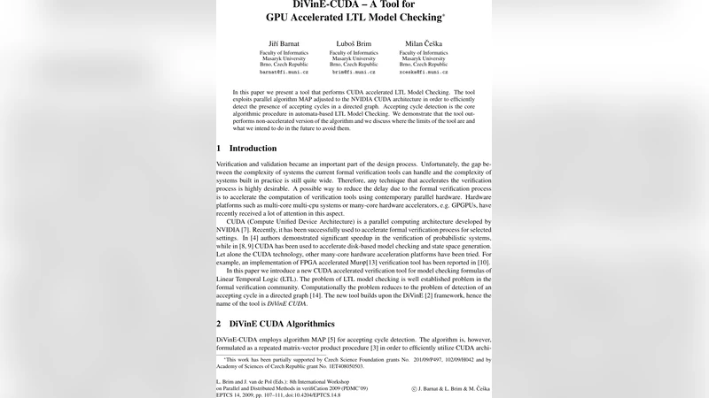 DiVinE-CUDA - A Tool for GPU Accelerated LTL Model Checking