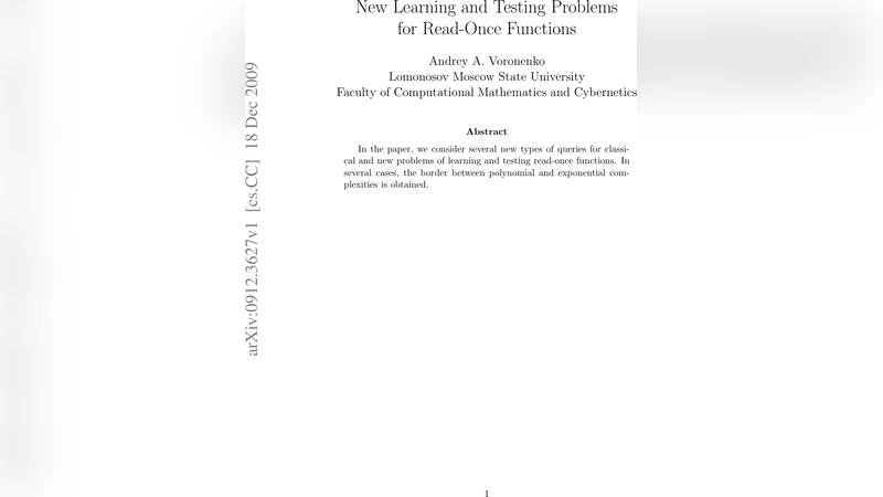 New Learning and Testing Problems for Read-Once Functions