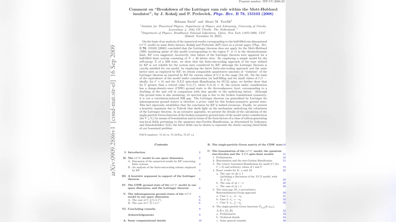 Comment on "Breakdown of the Luttinger sum rule within the Mott-Hubbard   insulator", by J. Kokalj and P. Prelovsek [Phys. Rev. B 78, 153103 (2008),   arXiv:arXiv:0803.4468]