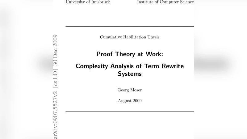 Proof Theory at Work: Complexity Analysis of Term Rewrite Systems