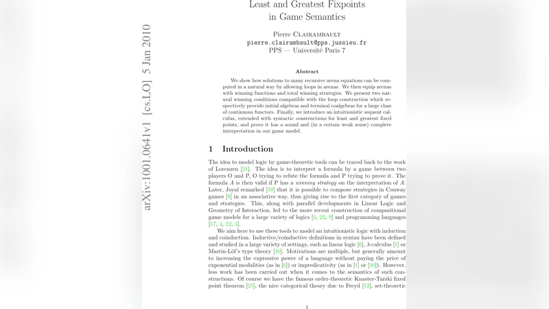 Least and greatest fixpoints in game semantics