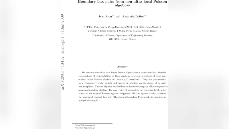 Boundary Lax pairs from non-ultra local Poisson algebras