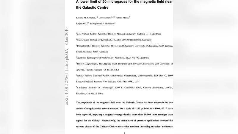 A lower limit of 50 microgauss for the magnetic field near the Galactic   Centre