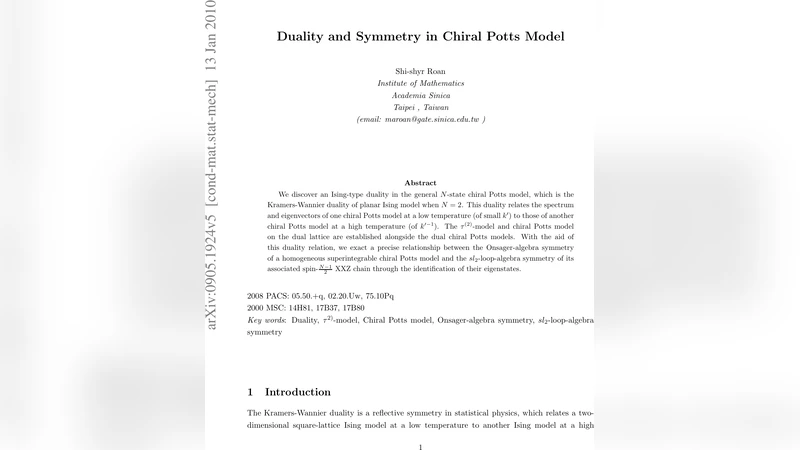 Duality and Symmetry in Chiral Potts Model