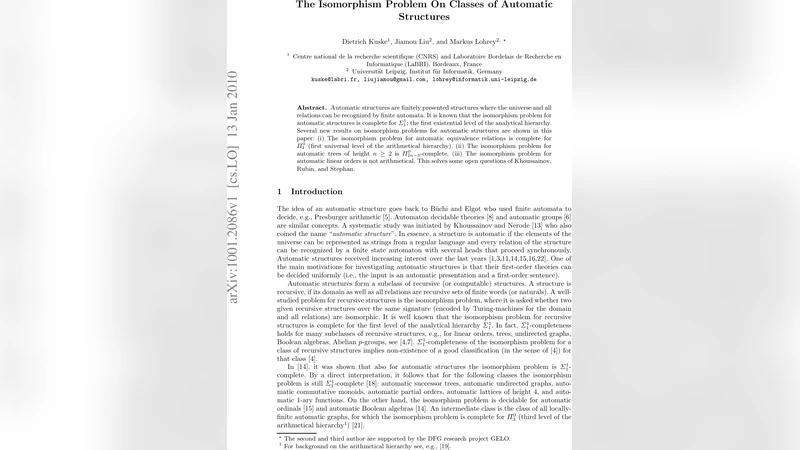The Isomorphism Problem On Classes of Automatic Structures
