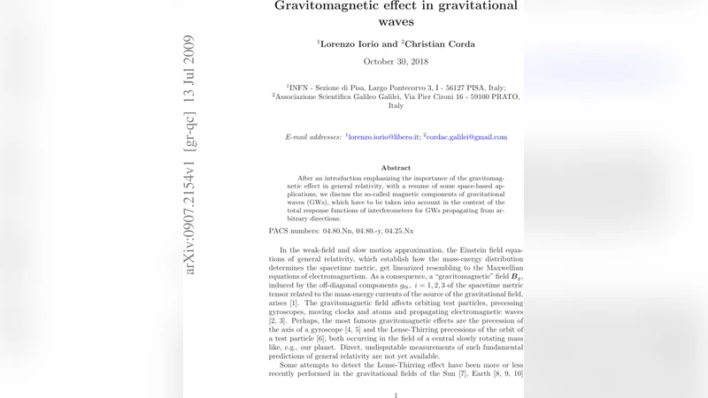 Gravitomagnetic effect in gravitational waves
