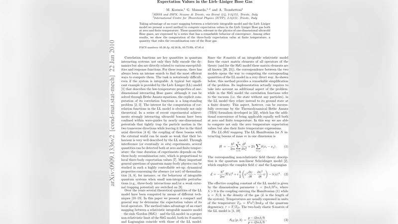 Expectation Values in the Lieb-Liniger Bose Gas