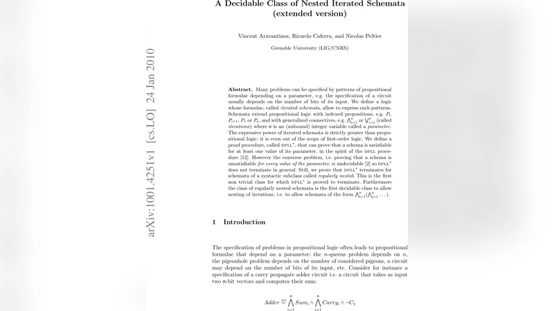A Decidable Class of Nested Iterated Schemata (extended version)