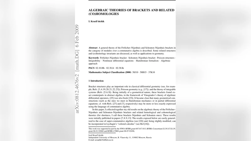 Algebraic theories of brackets and related (co)homologies