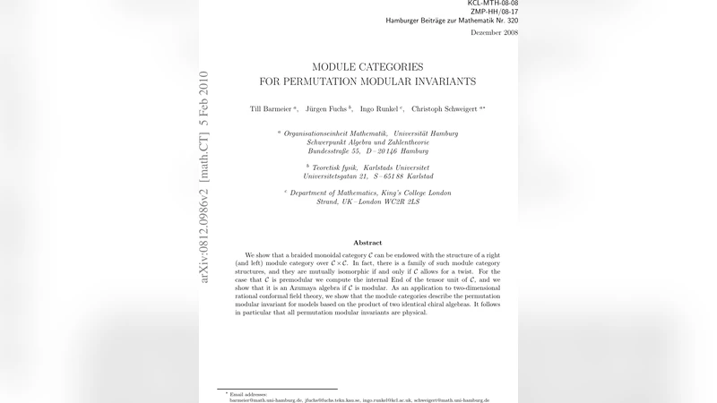 Module categories for permutation modular invariants