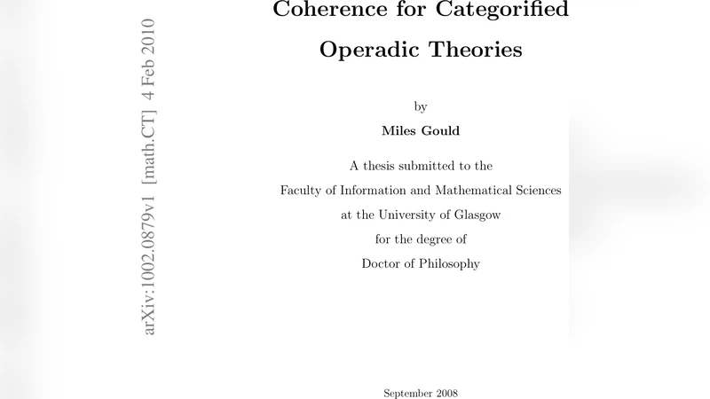 Coherence for Categorified Operadic Theories